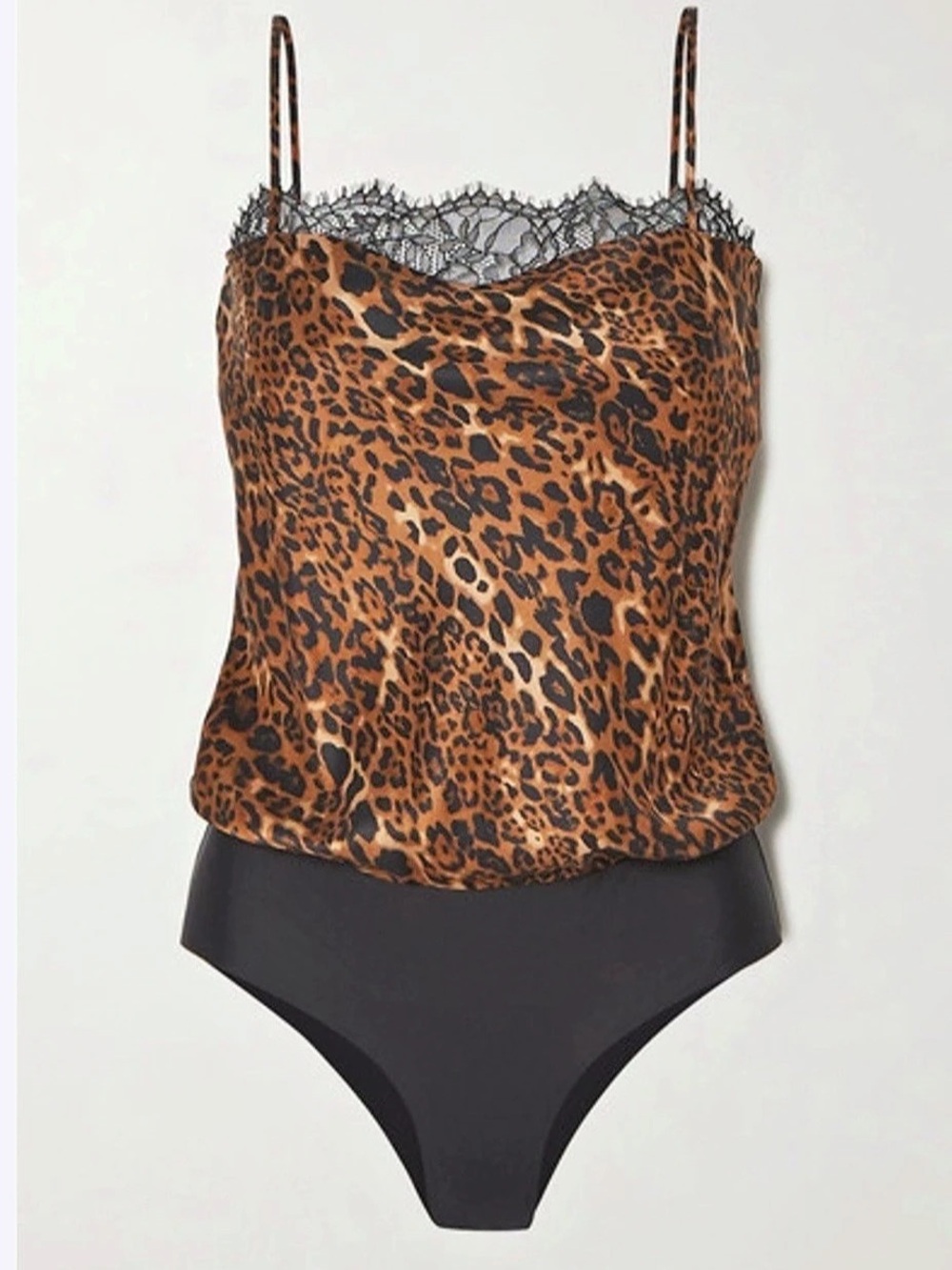 Cami NYC Leopard Print One-Piece Brown & Black XS